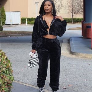 Fuzzy 3pcs Jogger Set